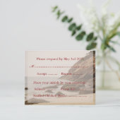 Beach Wedding Repair Cards - Rocky Beach RSVP Karte (Stehend Vorderseite)