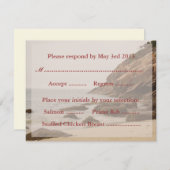 Beach Wedding Repair Cards - Rocky Beach RSVP Karte (Vorne/Hinten)