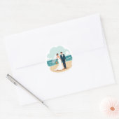 Beach Wedding Romance Sticker (Umschlag)