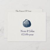 Beach Wedding Rsvp Karte (Vorne/Hinten)