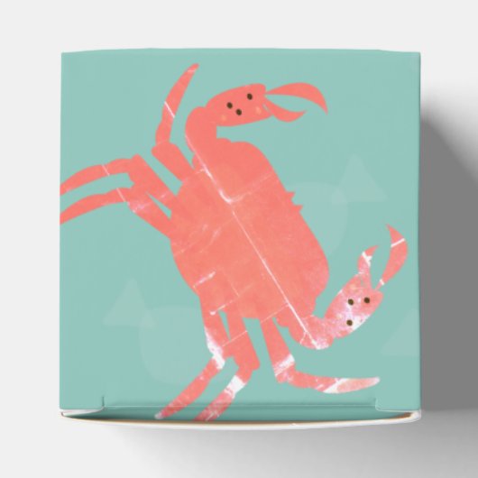 Beach Wedding Sand Fish Crabs Waves Fevor Box Geschenkschachtel (Oben)