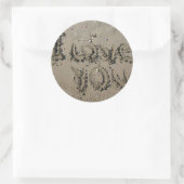 Beach Wedding Sand Runder Aufkleber (Tasche)