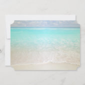 Beach Wedding Sand Seashells UAWG Einladung (Rückseite)