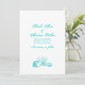 Beach Wedding Save the Date (Stehend Vorderseite)
