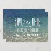 Beach Wedding Save the Date (Vorne/Hinten)