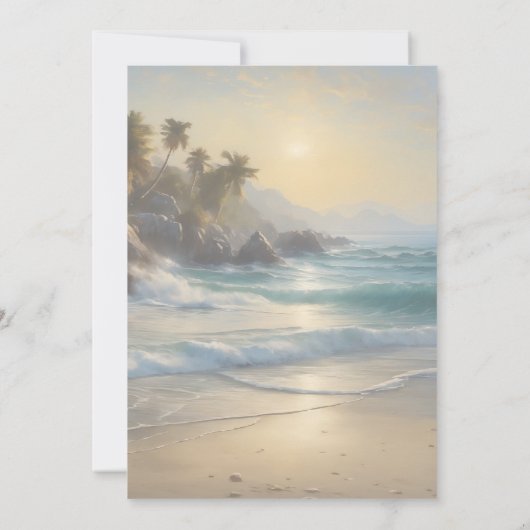 Beach Wedding Save the Date (Rückseite)