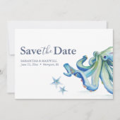 Beach Wedding Save The Date Card Ocean (Vorderseite)