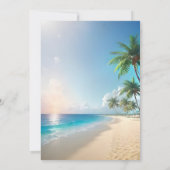 Beach Wedding Save the Date Einladung (Rückseite)