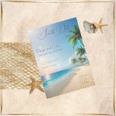 Beach Wedding Save the Date Einladung