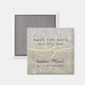 Beach Wedding Save the Date Einladung Magnet (Vorderseite/Rückseite)