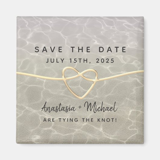 Beach Wedding Save the Date Einladung Magnet (Vorne)