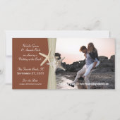 Beach Wedding Save the Date Foto (Vorderseite)