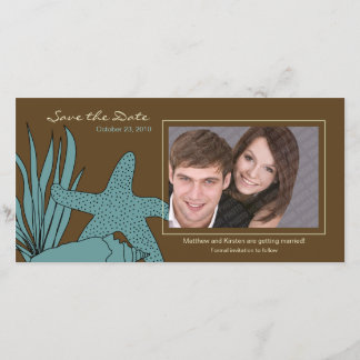 Beach Wedding Save the Date Foto Card