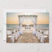 Beach Wedding Save the Date Karte (Vorderseite)