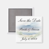 Beach Wedding Save the Date Magnete Magnet (Vorderseite/Rückseite)