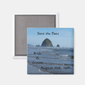 Beach Wedding Save the Date Magnete Magnet (Vorderseite/Rückseite)