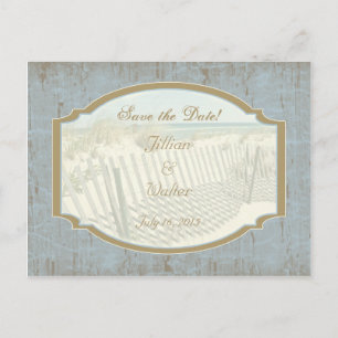 Beach Wedding Save the Date Postcard Ankündigungspostkarte