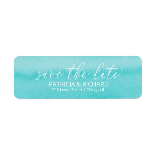 Beach Wedding Save the Date Rücksendeadresse (Vorne)
