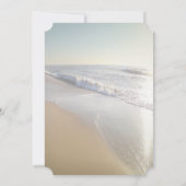 Beach Wedding Seashell String Lights Brautparty Einladung (Rückseite)