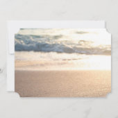 Beach Wedding, Seashell UAWG Einladung (Rückseite)