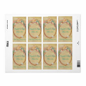 Beach Wedding Seashells Wein /Water Labels (Vorne)