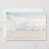 Beach Wedding Seaside/Oceanside Thank You Card Dankeskarte (Rückseite)