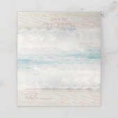 Beach Wedding Seaside Wedding Place Card Platzkarte (Außenseite Aufgefaltet)