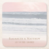 Beach Wedding | Seaside Wedding Rechteckiger Pappuntersetzer (Vorderseite)