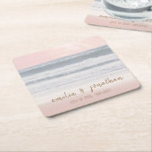 Beach Wedding | Seaside Wedding Rechteckiger Pappuntersetzer (angewinkelt)