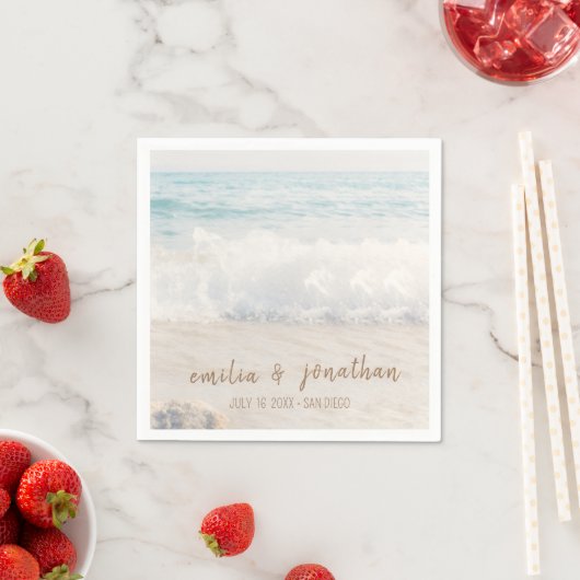 Beach Wedding | Seaside Wedding Serviette (Beispiel)