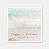 Beach Wedding | Seaside Wedding Serviette (Vorderseite)