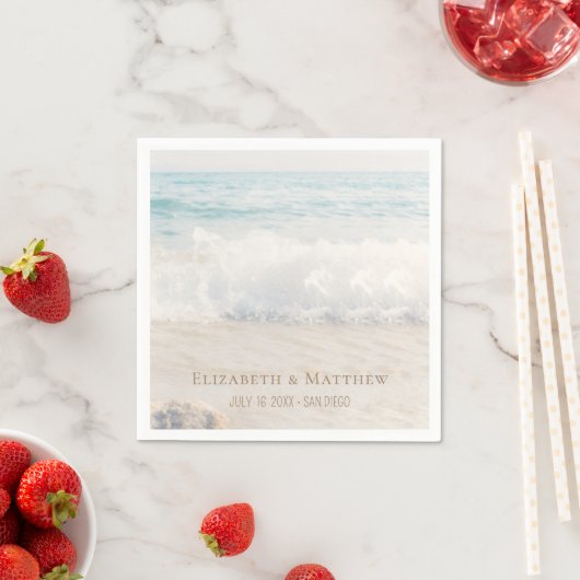 Beach Wedding | Seaside Wedding Serviette (Beispiel)