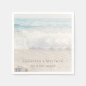 Beach Wedding | Seaside Wedding Serviette (Vorderseite)