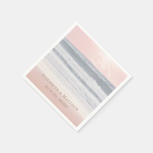 Beach Wedding | Seaside Wedding Serviette (Ecke)