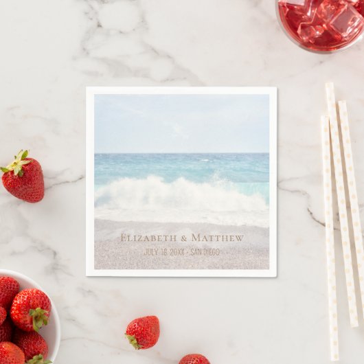 Beach Wedding | Seaside Wedding Serviette (Beispiel)