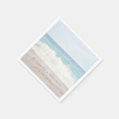 Beach Wedding | Seaside Wedding Serviette (Ecke)