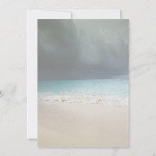 Beach Wedding, Seastar String Lights Save the Date (Rückseite)