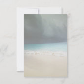 Beach Wedding Seastars String Lights Einladung (Rückseite)