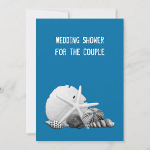 Beach Wedding Shower Seashell Fotos Einladungen