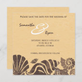 Beach Wedding - Speichern Sie die Datumskarten Save The Date (Vorne/Hinten)