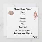 Beach Wedding - SRF Einladung (Rückseite)