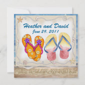 Beach Wedding - SRF Einladung (Vorderseite)