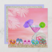 Beach Wedding - SRF Einladung (Vorne/Hinten)