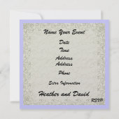 Beach Wedding - SRF Einladung (Rückseite)