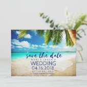 Beach Wedding St. John, USVI Save the Date (Stehend Vorderseite)