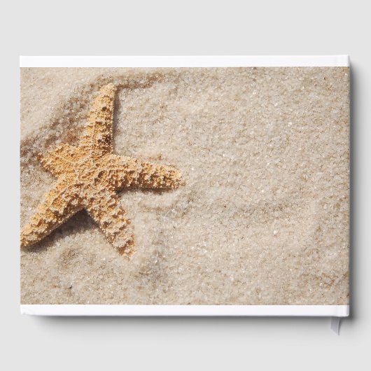 Beach Wedding Starfish Gästebuch (Rückseite)