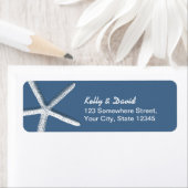 Beach Wedding Starfish Navy Blue (Insitu)