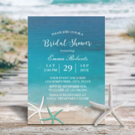 Beach Wedding Starfish Summer Brautparty Einladung