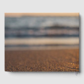 Beach Wedding Sunset Seashell Gästebuch (Rückseite)