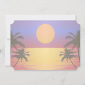 Beach Wedding Sunset UAWG Einladung (Rückseite)